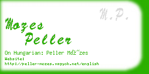 mozes peller business card